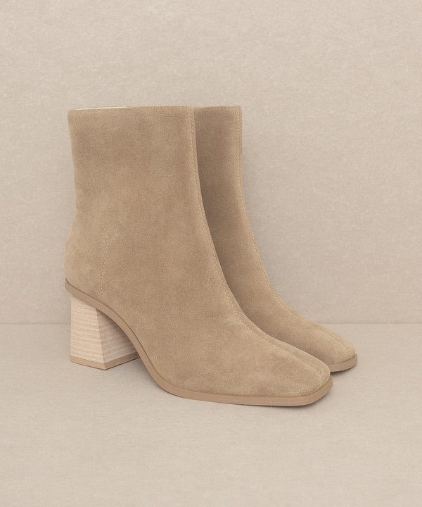 Square Toe Ankle Boots