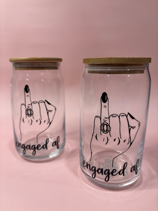 Engaged Glass Cup