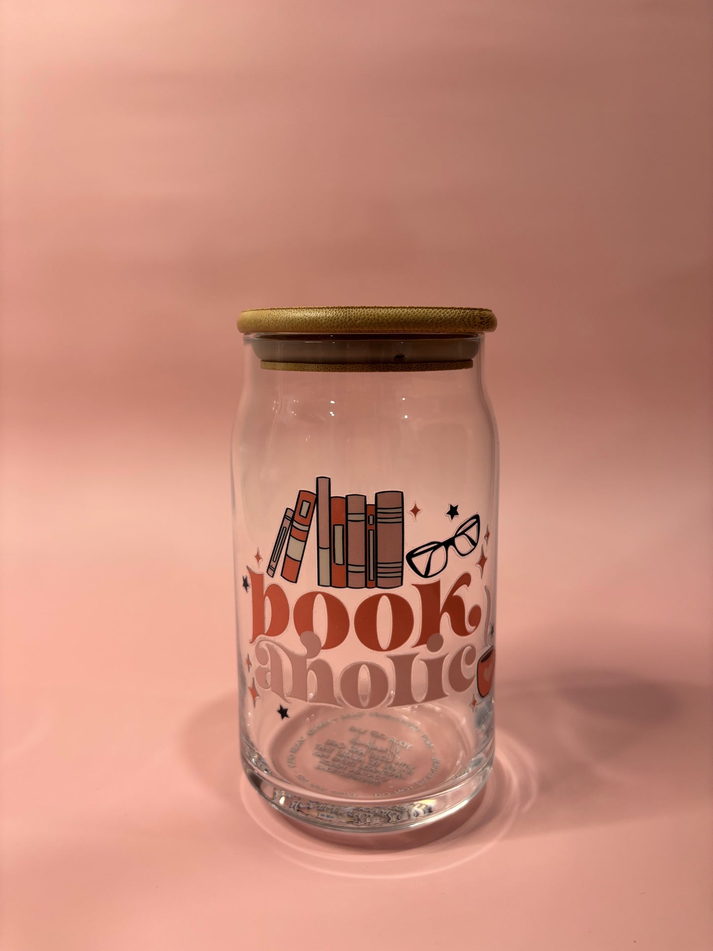 Bookaholic Glass Cup