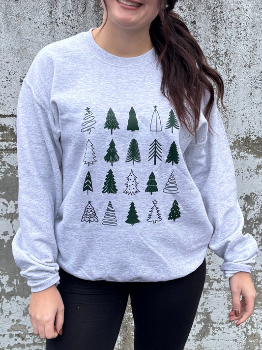 Green Trees Crewneck