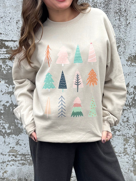 Boho Tree Crewneck