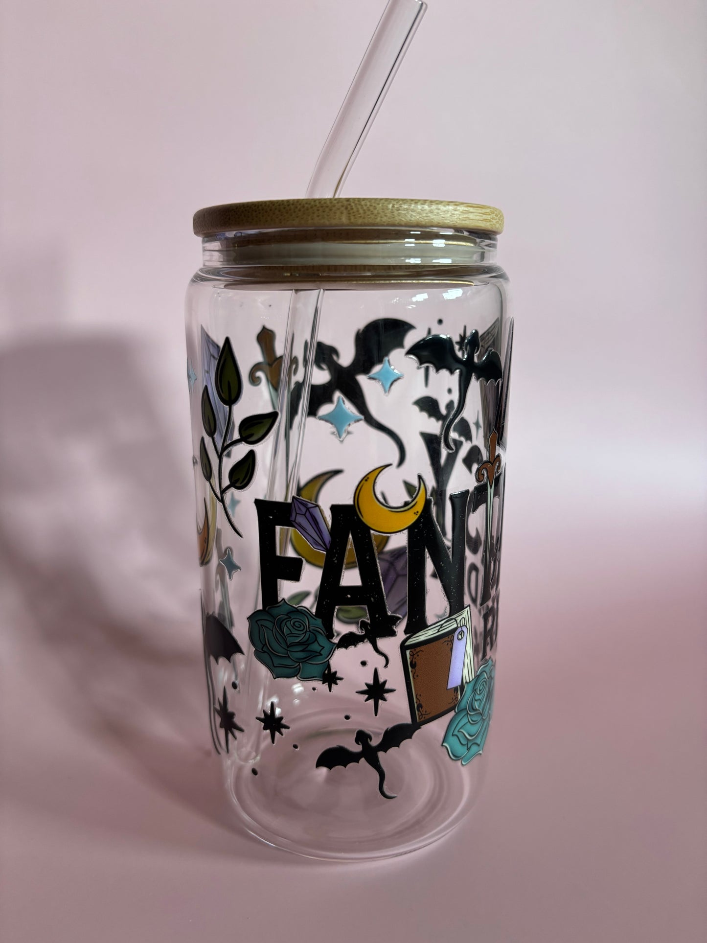 Fantasy Reader Glass Cup